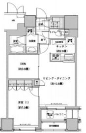 ウエストパークタワー池袋 608 間取り図