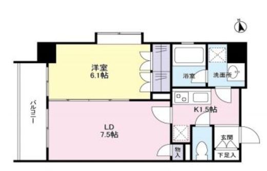 リバーレ池袋 505 間取り図