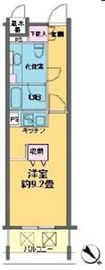 カスタリア銀座3 502 間取り図