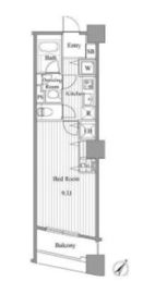 ブロードシティ東京 6階 間取り図