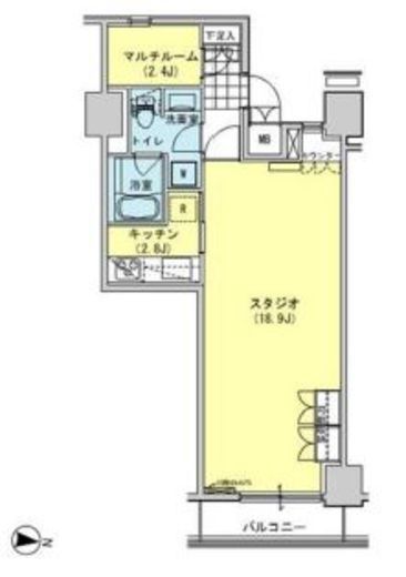 ブリリアイスト東雲キャナルコート 1021 間取り図