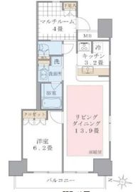 ブリリアイスト東雲キャナルコート 504 間取り図