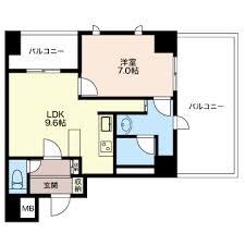 エスティメゾン五反田 1001 間取り図