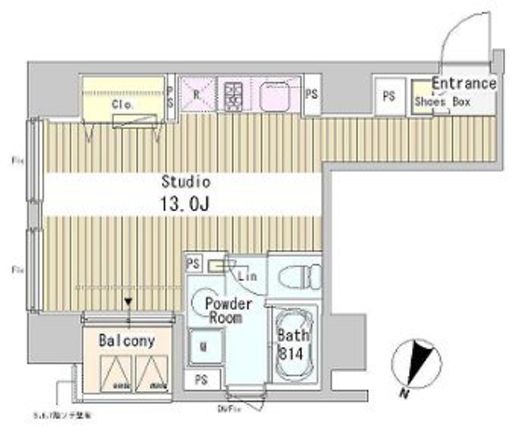 アーバンキューブ九段南 304 間取り図