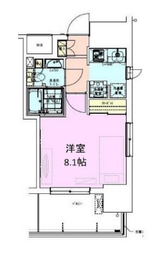 門前仲町レジデンス六番館 206 間取り図