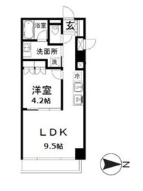 恩永メルヴェイユ 302 間取り図