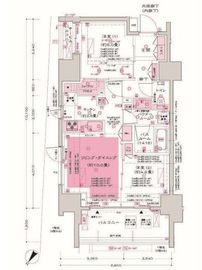 ディームス大井町 503 間取り図