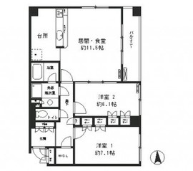 クラッサ目黒かむろ坂 209 間取り図