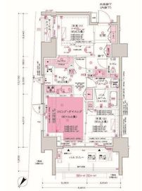 ディームス大井町 803 間取り図