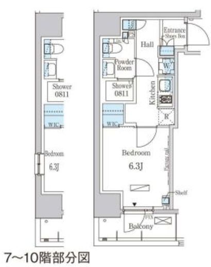 パークアクシス押上サウス 906 間取り図