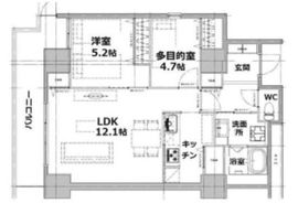 シティコート目黒 4-1012 間取り図