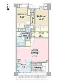 ライオンズ外苑の杜 7階 間取り図