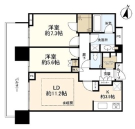 二子玉川ライズタワー 24階 間取り図