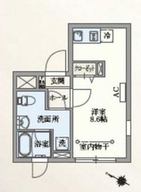 パセオ目黒 301 間取り図