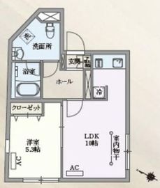 パセオ目黒 204 間取り図