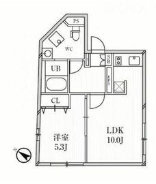 パセオ目黒 404 間取り図