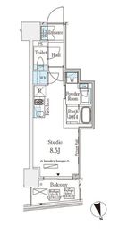 パークナードフィット南青山Vista 305 間取り図