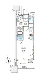 パークナードフィット南青山Vista 309 間取り図