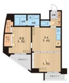 KDXレジデンス入谷 1301 間取り図