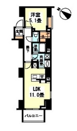 ブランズ麻布十番 7階 間取り図