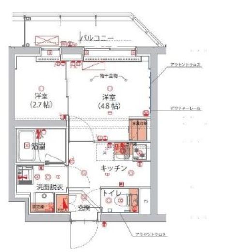 ハーモニーレジデンス神楽坂ヒルズthird 210 間取り図