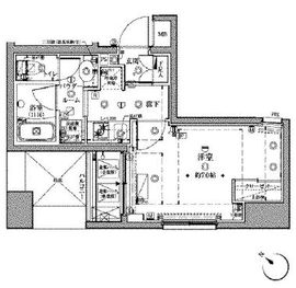 クレイシア月島 3階 間取り図