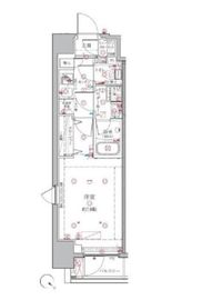 クレイシア月島 4階 間取り図