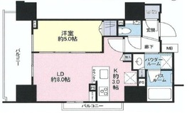 シティハウス四谷三丁目 13階 間取り図