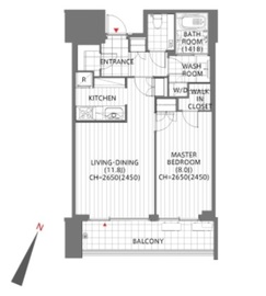 赤坂タワーレジデンス トップオブザヒル 4階 間取り図