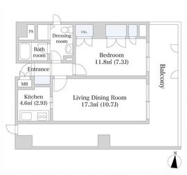 芝園ハイツ 1101 間取り図