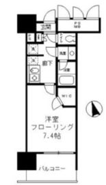 フォンテーヌ芝浦 906 間取り図