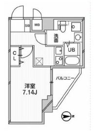 グランパセオ高田馬場 101 間取り図