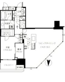 THE TOYOSU TOWER 39階 間取り図