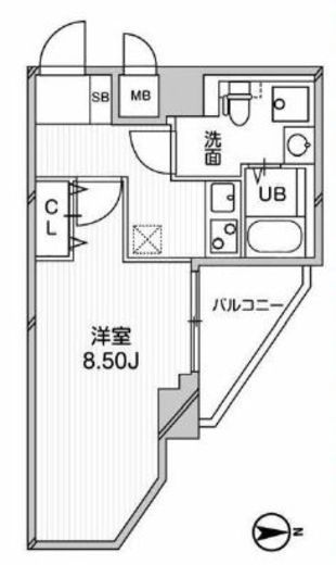 グランパセオ高田馬場 301 間取り図