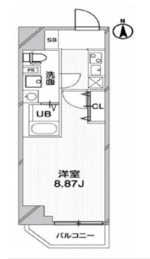 グランパセオ高田馬場 402 間取り図