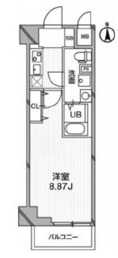 グランパセオ高田馬場 204 間取り図