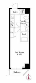 グランパセオ高田馬場 205 間取り図