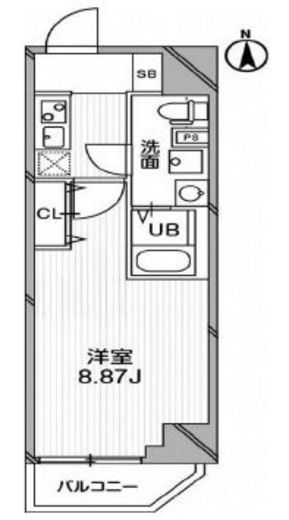 グランパセオ高田馬場 305 間取り図