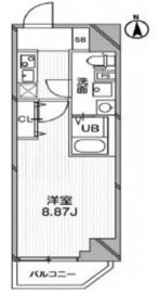 グランパセオ高田馬場 704 間取り図