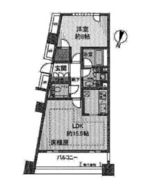 目白プレイスレジデンス 6階 間取り図