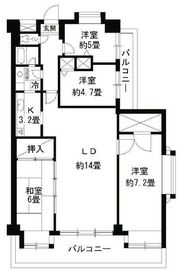 パークハイツ駒込 401 間取り図