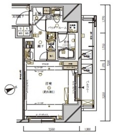 メインステージ新橋 14階 間取り図