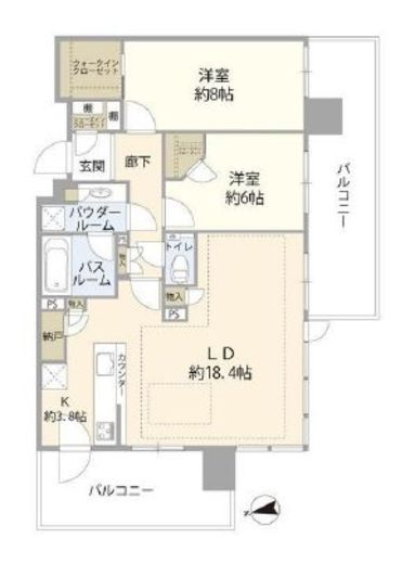 シティタワーズ東京ベイ 10階 間取り図