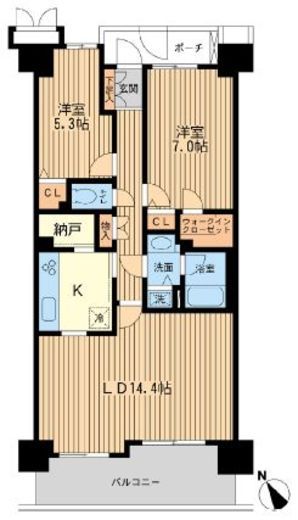 三田シティハウス 1階 間取り図