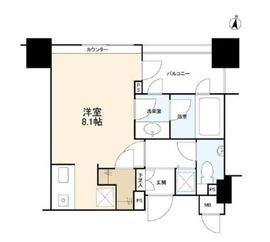 クオリア広尾 3階 間取り図