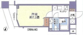 ファーストリアルタワー新宿 18F1 間取り図