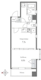 グレンパーク西麻布 304 間取り図