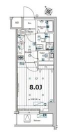 メイクスデザイン門前仲町ガーデン 1階 間取り図