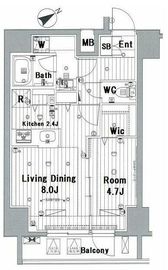 メイクスデザイン三軒茶屋 201 間取り図