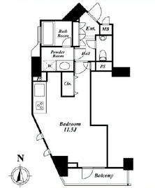 ドゥーエ西麻布2 901 間取り図